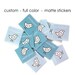 120 Custom Logo Stickers - Square 1 x 1 inch - Matte
