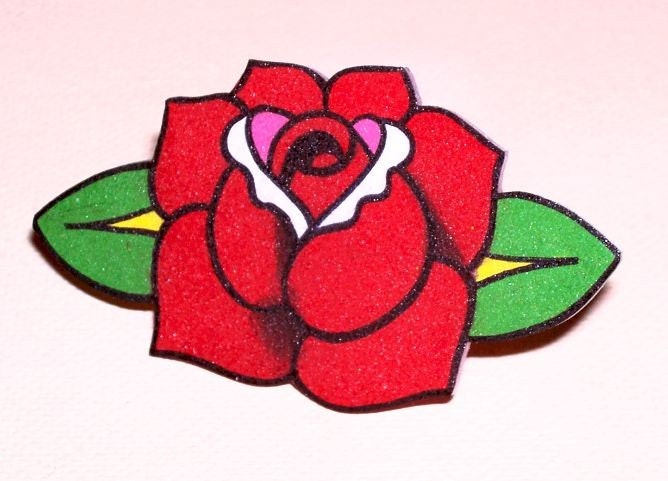 pretty red rose ring