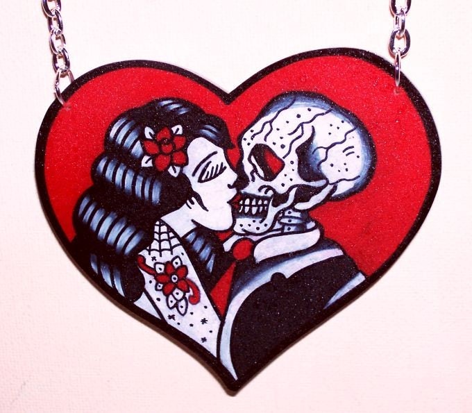 Love Heart Skull