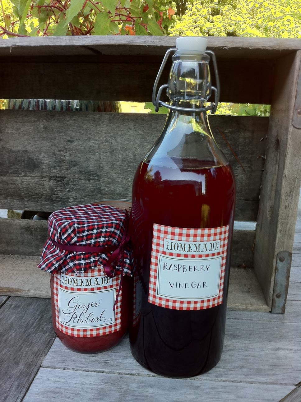 Homemade Jam jar labels