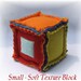 Bright Soft Texture Blocks - Set of Three - Baby or Toddler