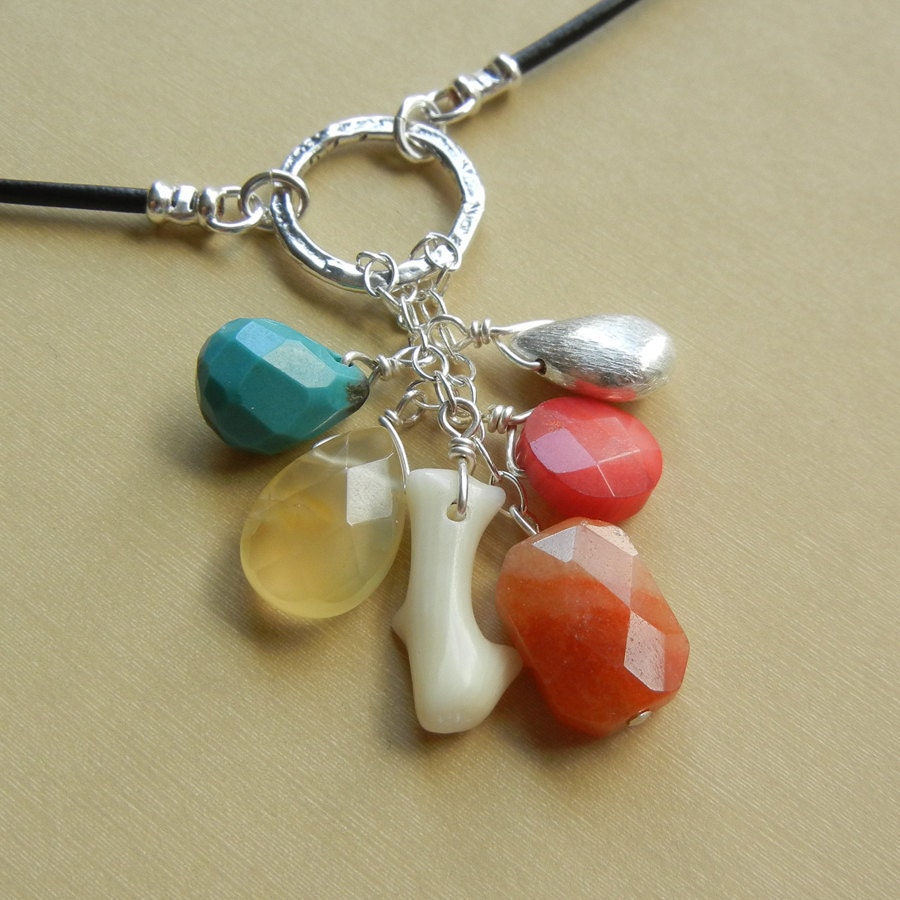Leather and Stone Western Sky II Necklace