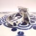 Mexican Ring, Talavera tile miniature, sterling silver, adjustable, Southwest chic, Day of the dead, Dia de los Muertos jewelry