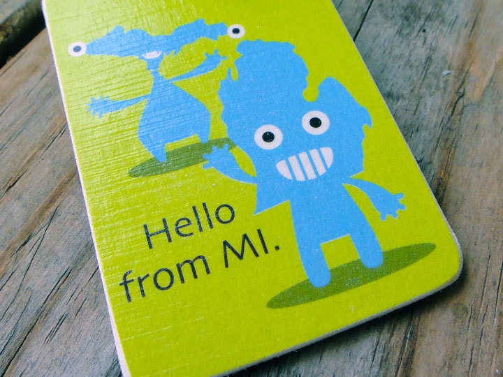 Hello From Michigan Luggage/Bag Tag