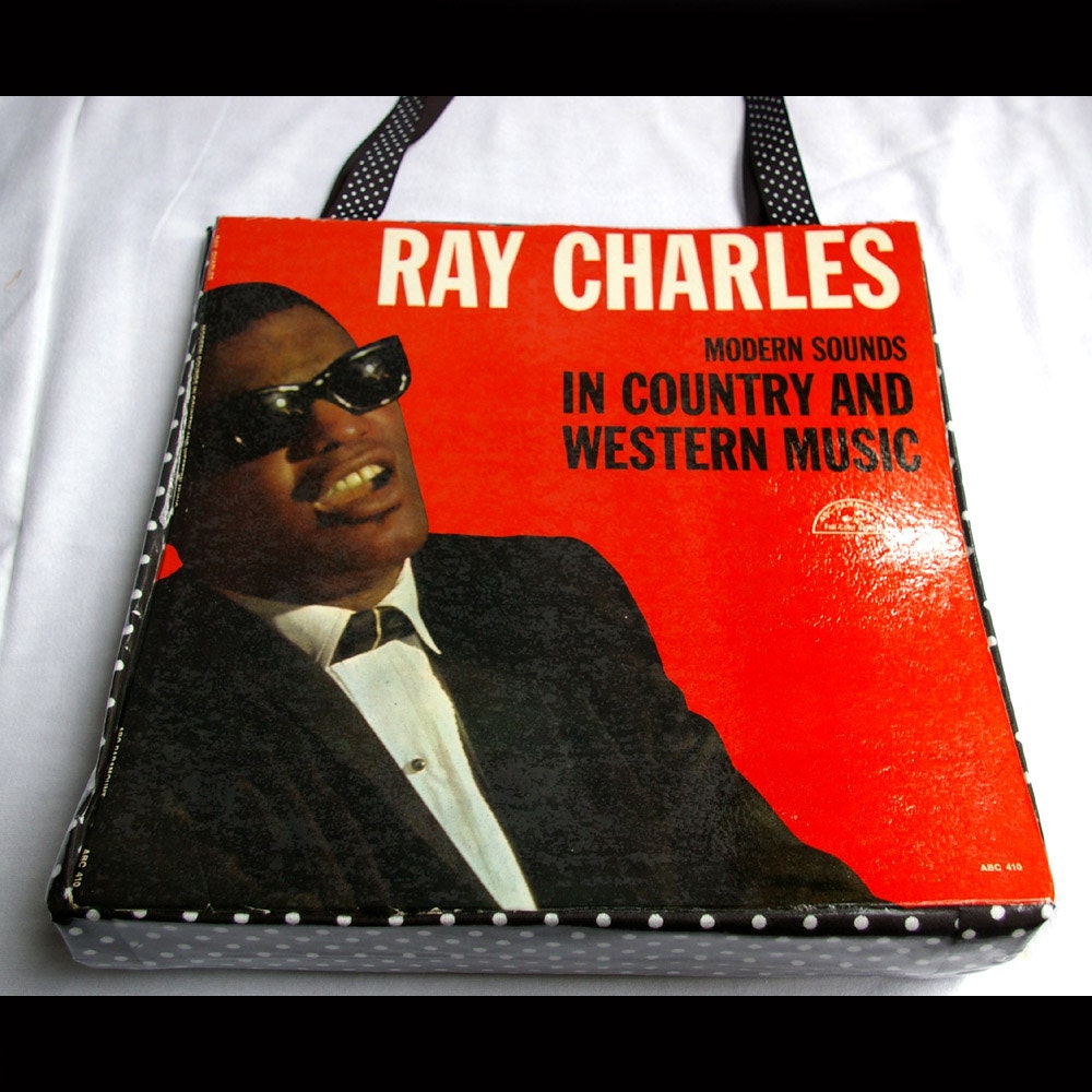 Record Album Sleeve Tote Bag Purse Ray Charles