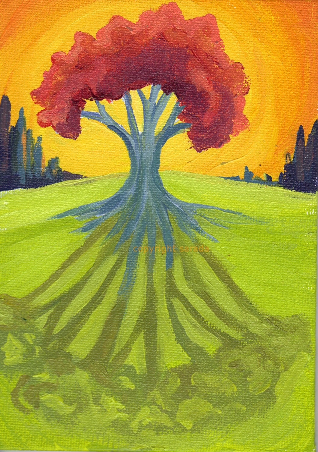 Tree Shadow Painting