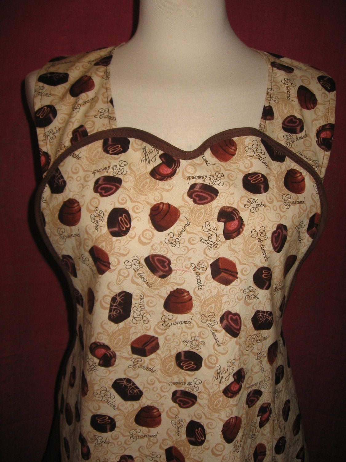 Chcolates & Swirls Apron