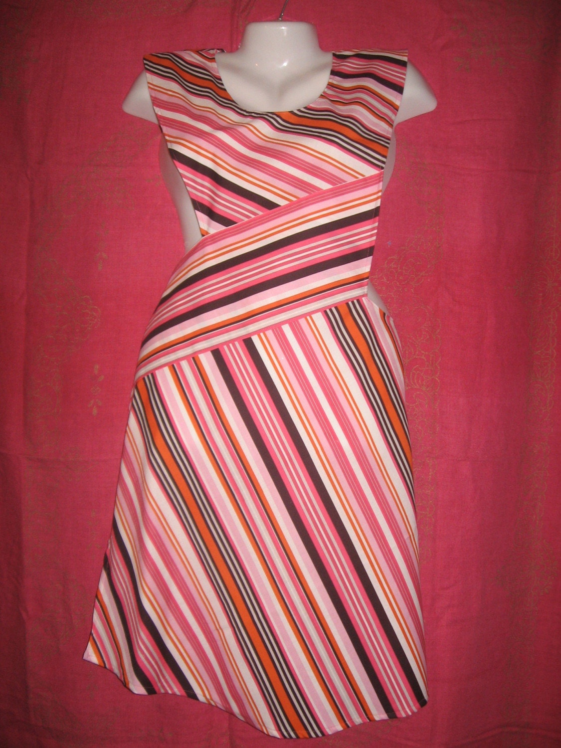 Pink and Chocolate Styling in Stripes