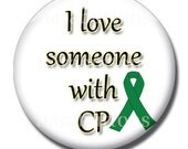 Cerebral Palsy Awareness Pinback Button (Design 2)