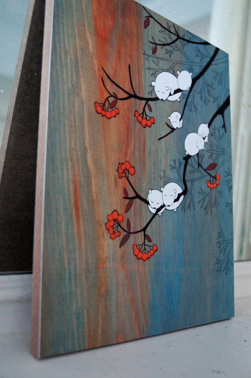 Cloudberries - Mounted Print