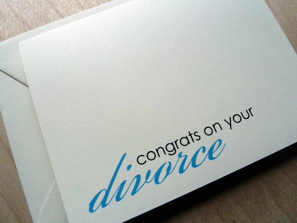 Divorce Greeting Card - Mature