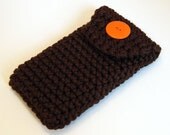 Crochet iPhone Case, iPod Touch Case - Brown