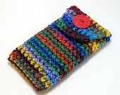 Crochet iPhone Case, iPod Touch Case - Primary Colors