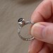 Black Onyx Ring in Sterling Silver - Sticks and Stones Design - sizes 6 to 8.5