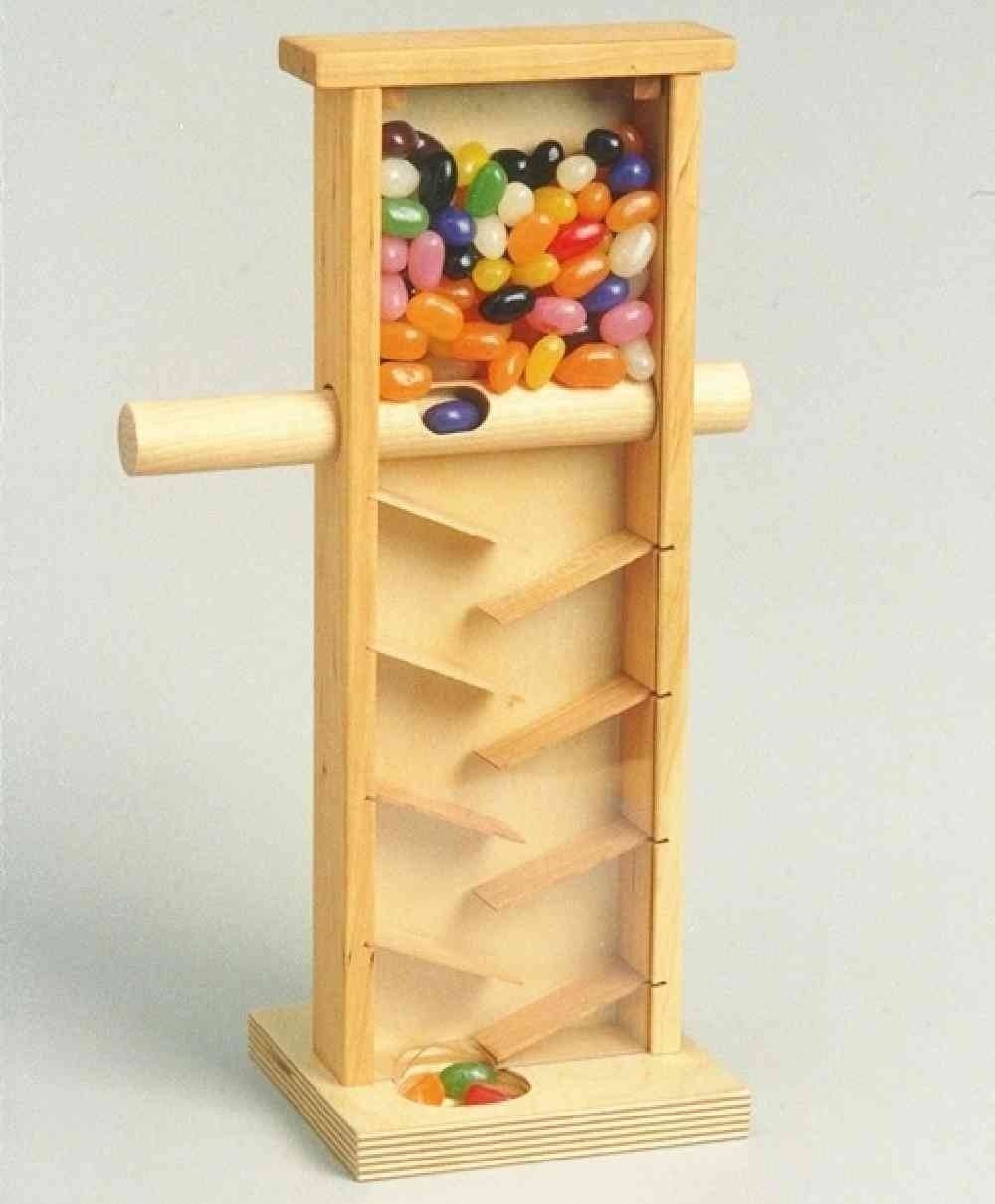 Handcrafted wooden JELLY BEAN MACHINE