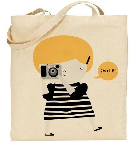 Say cheese tote bag