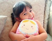 Carminita pastel butterfly --matryoshka doll/pillow/plush/softie/decor ---gde (pink)-- MADE TO ORDER
