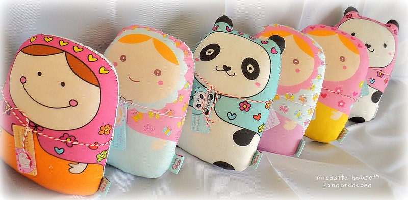 Exclusive micasita's collection-- "matryoshka style dolls" (grande size) -- set (6)