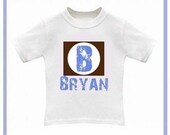 HIP AND TRENY MONOGRAM AND NAME DESIGNS - NEW COLORS FOR BOYS and GIRLS - Baby BODYSUITS and Toddler TEES - Available in newborn up to 6T