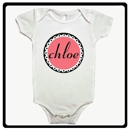 PERSONALIZED PARIS INSPIRED Design - Baby Bodysuit or Toddler Tee - Available in newborn up to 6T