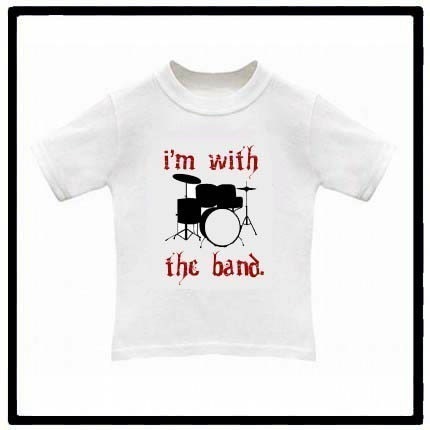 I AM WITH THE BAND (funny) - Baby Bodysuit or Toddler TEE - Available in newborn up to 6T