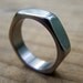 Hardware Ring (Hexagonal Titanium Band)