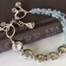 Aquamarine Bracelet - March Birthstone - Labradorite and Silver