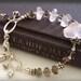 Smokey Quartz Bracelet with Rose Quartz , Sterling Silver, 14kt Gold Fill