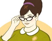 Librarian - 8x10 archival pinup print