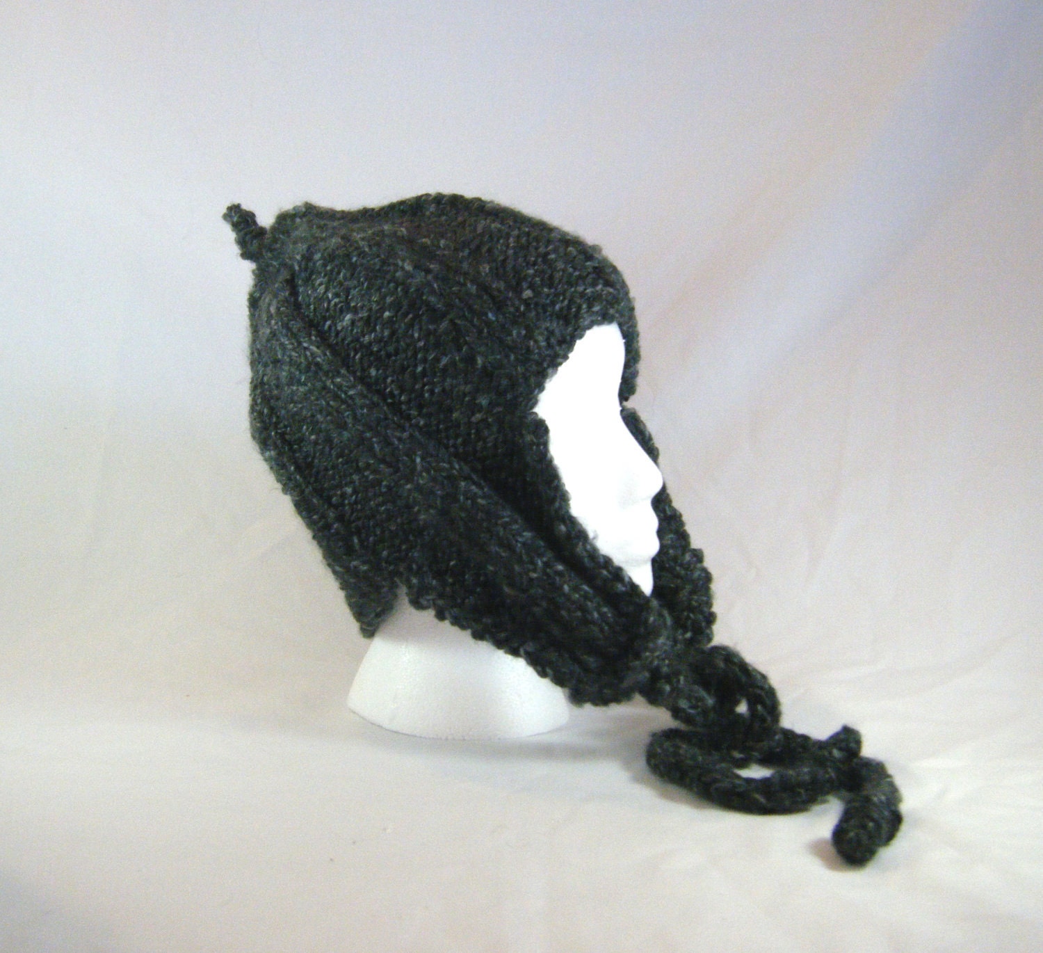 Chunky Ribbed Knit Ear Flap Hat
