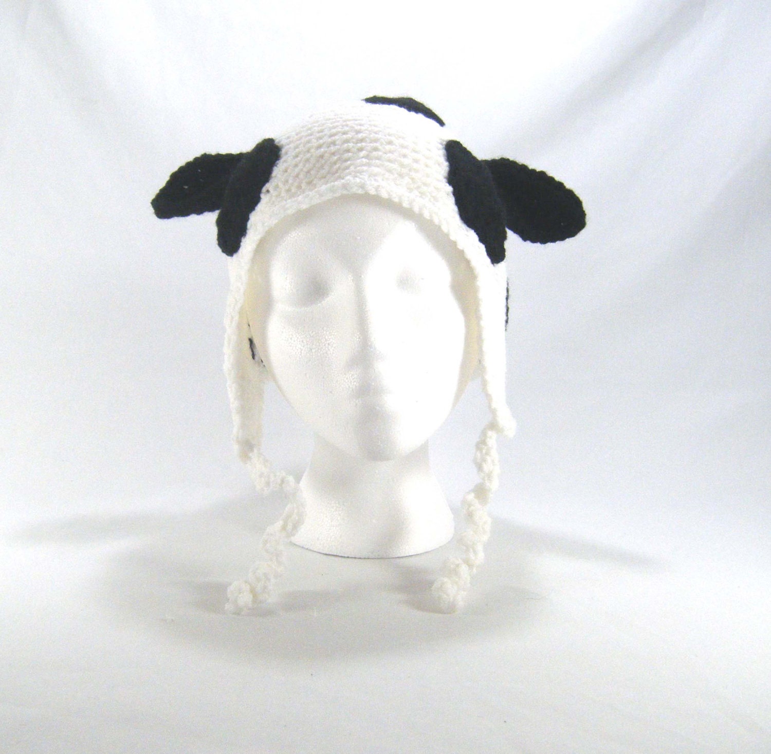 Items similar to PATTERN Cow Crochet Ear Flap Hat on Etsy