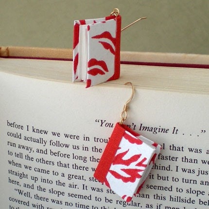 Red Dynasty Book Earrings
