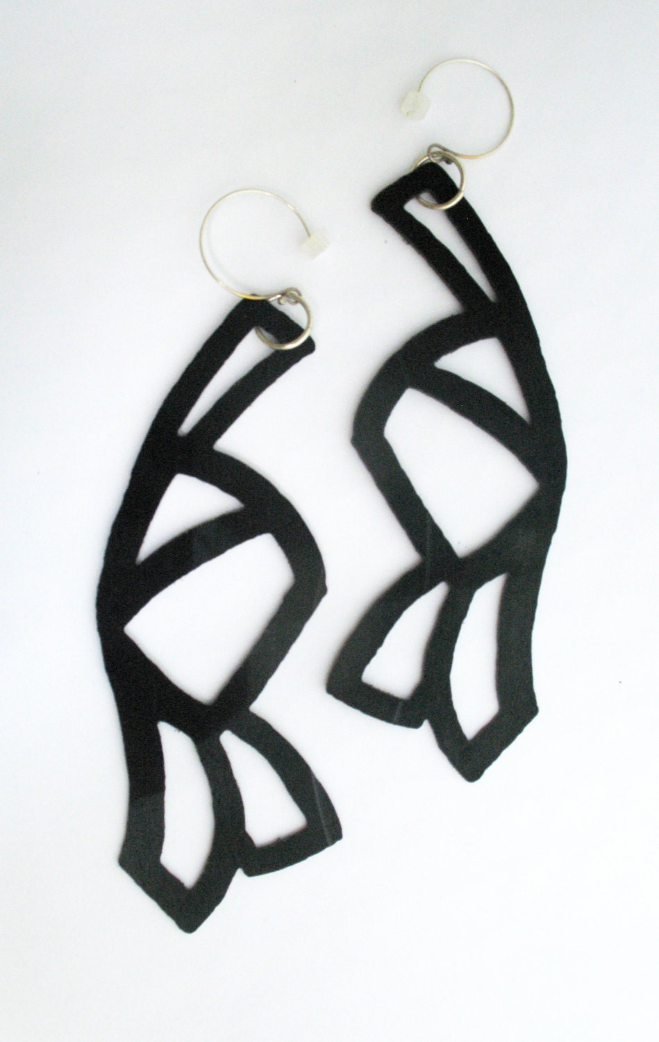 Reincarnated Records Leaf Earrings
