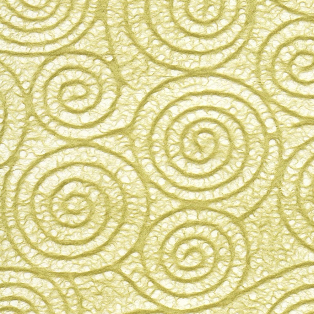 Japanese Uzumaki tissue - green tea, 2 letter-sized sheets