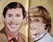 Pristine Condition - Charles and Diana Royal Wedding Vintage Tea Towel