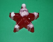 Red and White Santa Star Glycerin Soap