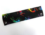 Money Wrist Cuff- "Secret Stash" -" Kokopelli" Hide your money, keys, jewels, health info, in a hidden zipper.