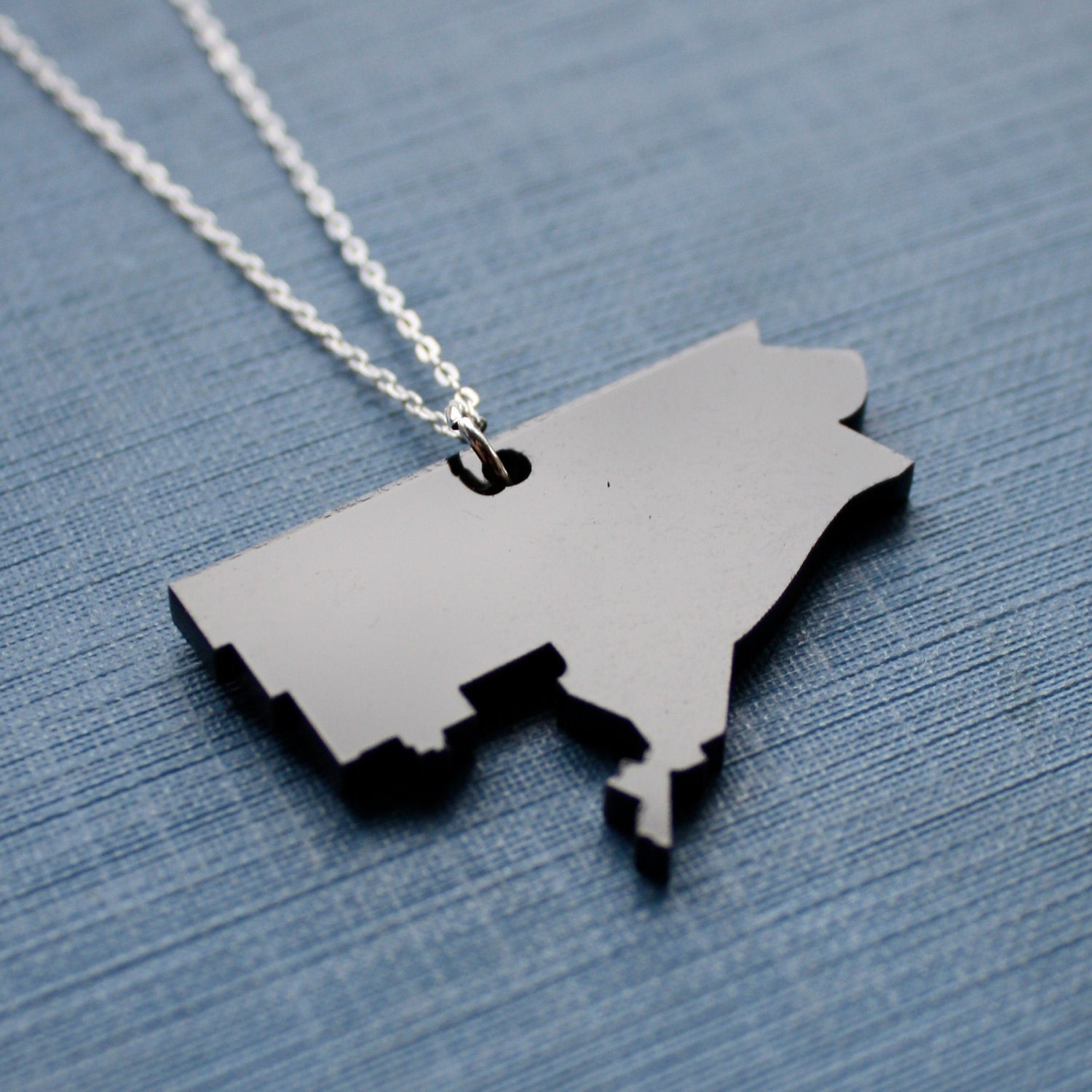 Detroit Silhouette Necklace