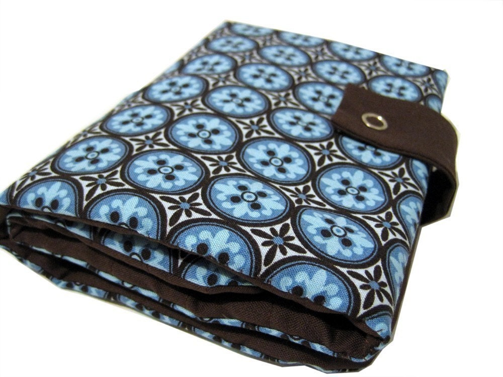 interchangeable knitpicks organizer - brown and blue mosaic