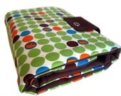interchangeable knitpicks organizer - elephants on green dots