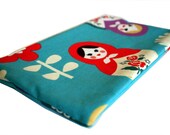 zipper pouch - blue matryoshka