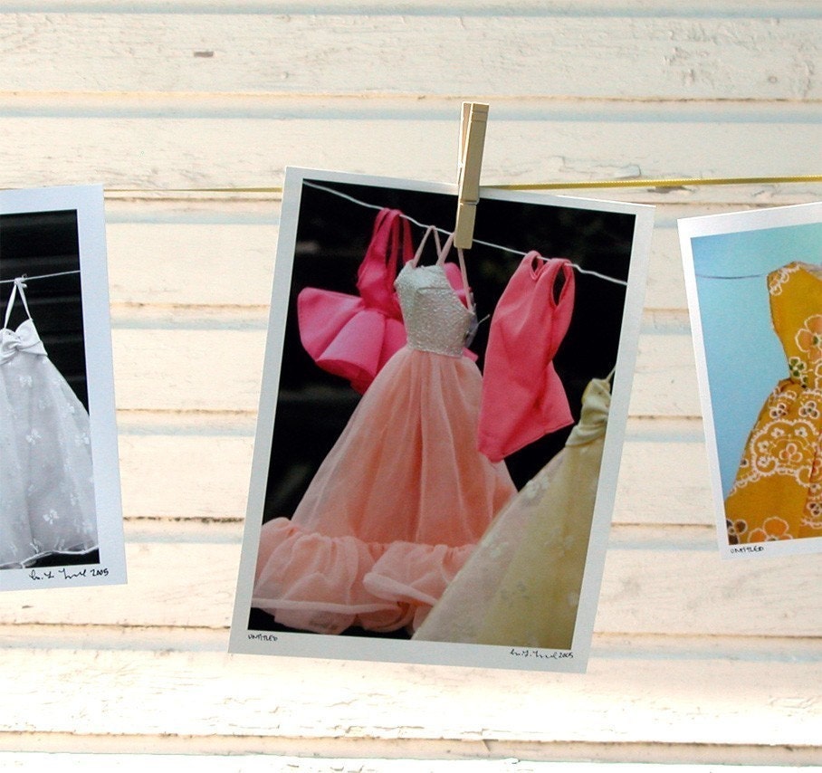 Barbie Clothes on a Line DigitalPrint - 8 x 10ish