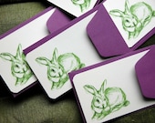 Bunny Enclosure Cards-Set of Five