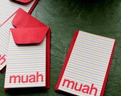 muah mini valentines-set of five enclosure cards