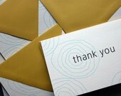 Ripple Folded Thank You cards-Set of 6