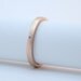 Rose Gold Ring - Diamond & 18 Karat Rose Gold - Modern Engagement Ring - Matte Finish - Simple Wedding Band