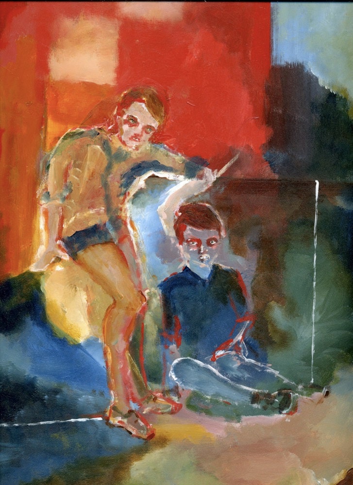 Two Boys Original Painting