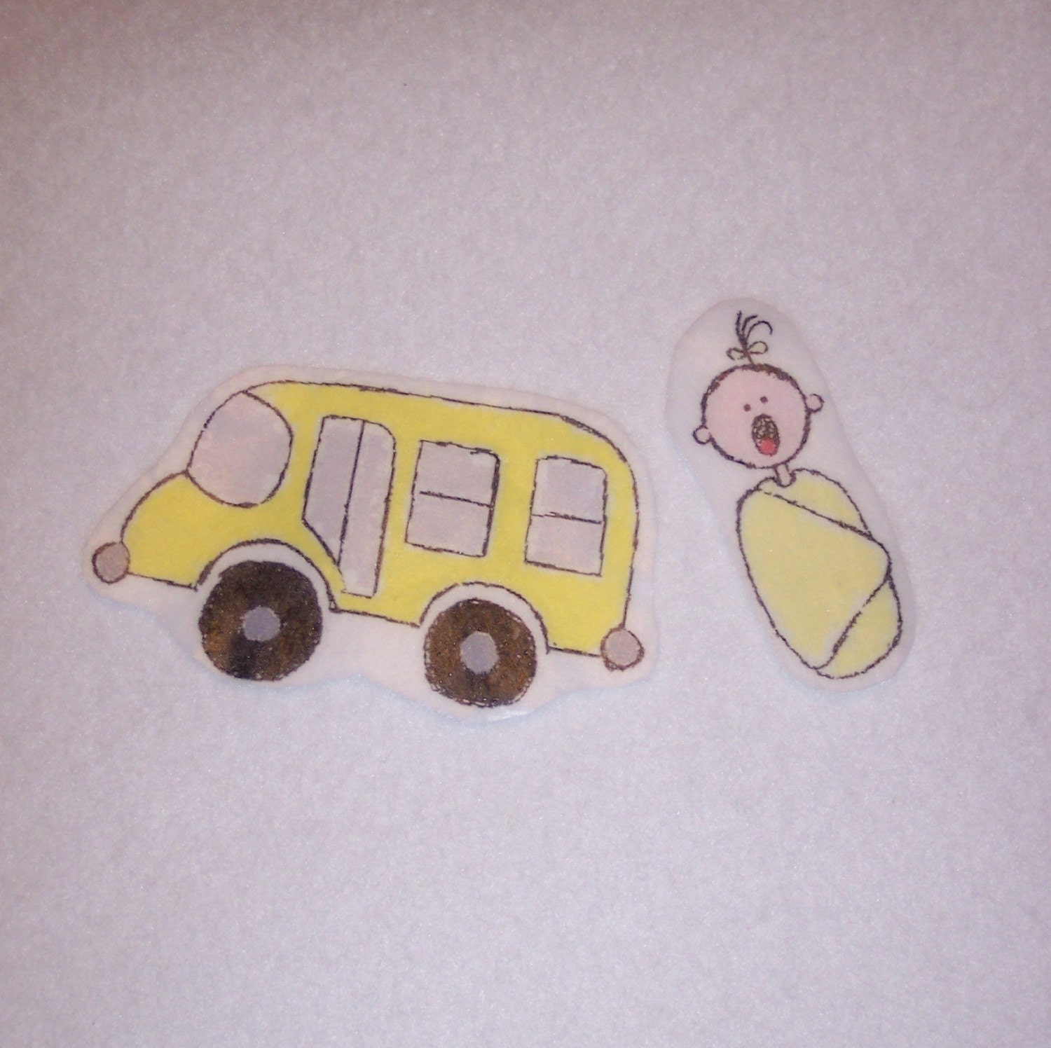 Wheels on the Bus Flannel Board Felt Story by risingmoonadventures