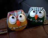 Custom Hipster Owl Pincushion - Choose Your Colors