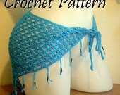 Crochet Pattern - Belly Dance Mesh Hip Scarf